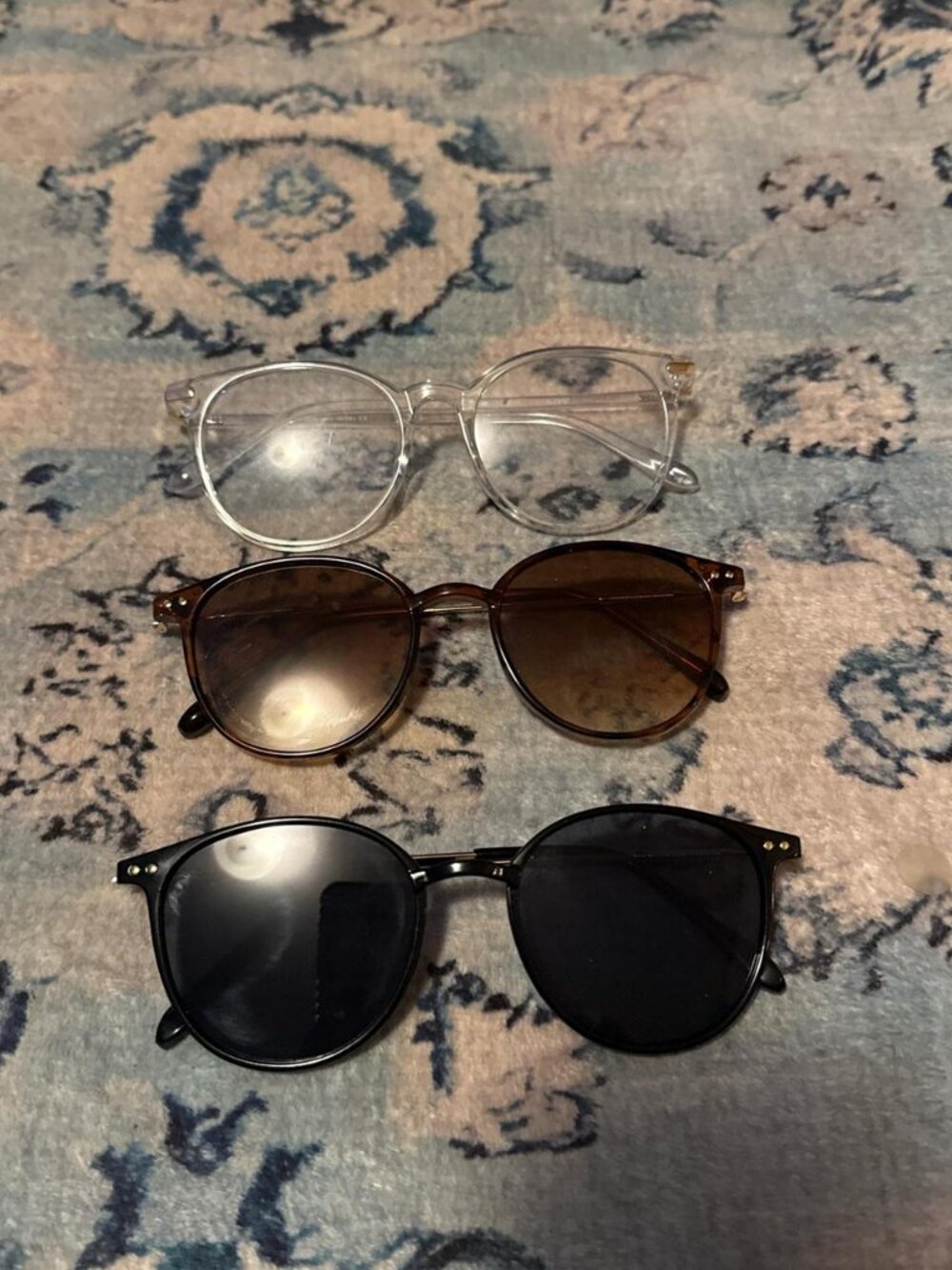 Women's Brown and Black Sunglasses